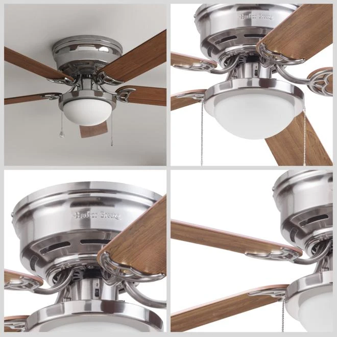 Harbor Breeze Armitage 52-in Brushed Nickel Ceiling Fan (5 Blades) 2 Harbor Breeze Armitage 52-in Brushed Nickel Ceiling Fan (5 Blades) - Image 2