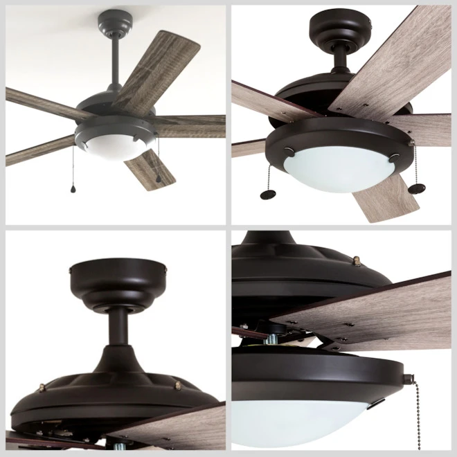 Harbor Breeze Traditional 52-in Oil-Rubbed Bronze Ceiling Fan (5 Blades) 4 Harbor Breeze Traditional 52-in Oil-Rubbed Bronze Ceiling Fan (5 Blades) - Image 4