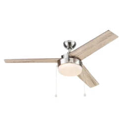 Harbor Breeze 52-in Dia Brushed Nickel Ceiling Fan (3 Blades) 9 Harbor Breeze 52-in Dia Brushed Nickel Ceiling Fan (3 Blades) -Globe Lite Shop 43105037b L