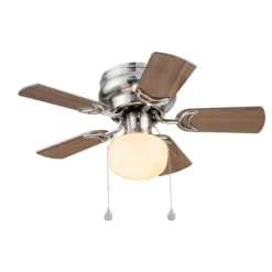 Harbor Breeze Ceiling Fan - 5 Reversible Blades - Driftwood And Toffee - 30-in Dia -Globe Lite Shop 43105045 L