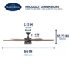 Harbor Breeze Mill Creek 3-Speed 56-in Bronze Ceiling Fan