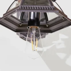 Globe Electric Globe Heritage - Motion-Activated Wall Lantern - Black -Globe Lite Shop 51025058c L