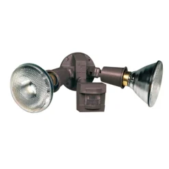 Globe Electric Motion-Activated Halogen Security Light - Bronze