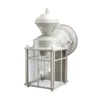 Globe Electric Globe Wall Mount Lantern With Motion Sensor - Matte White