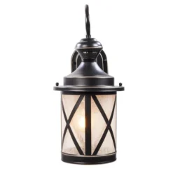 Globe Electric Globe Marietta Outdoor Wall Light With Motion Sensor - 18-in - Satin Black -Globe Lite Shop 51025076b L