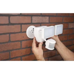 Globe Electric Globe LED Security Light - Motion Sensors - White -Globe Lite Shop 51025079d L
