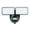Globe Electric Globe Security Light With Motion Detection - 2 LED Lights - 180 Degrees - 400 Lumens - Black