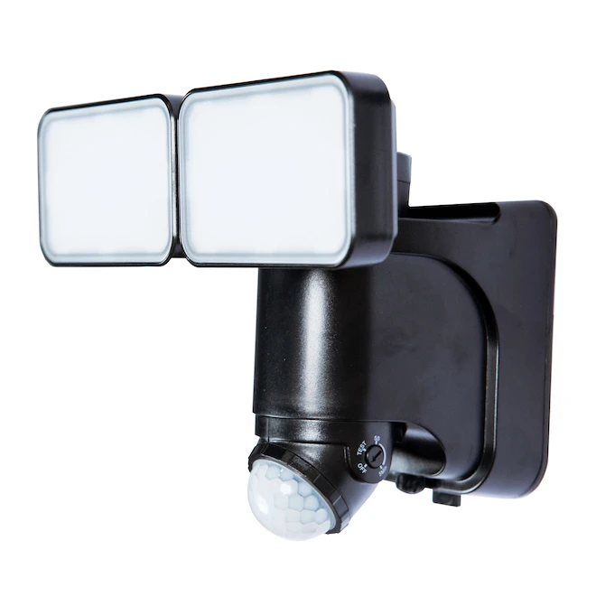 Globe Electric Globe Solar Security Light With Motion Detection - 2 Lights - Black 2 Globe Electric Globe Solar Security Light With Motion Detection - 2 Lights - Black - Image 2