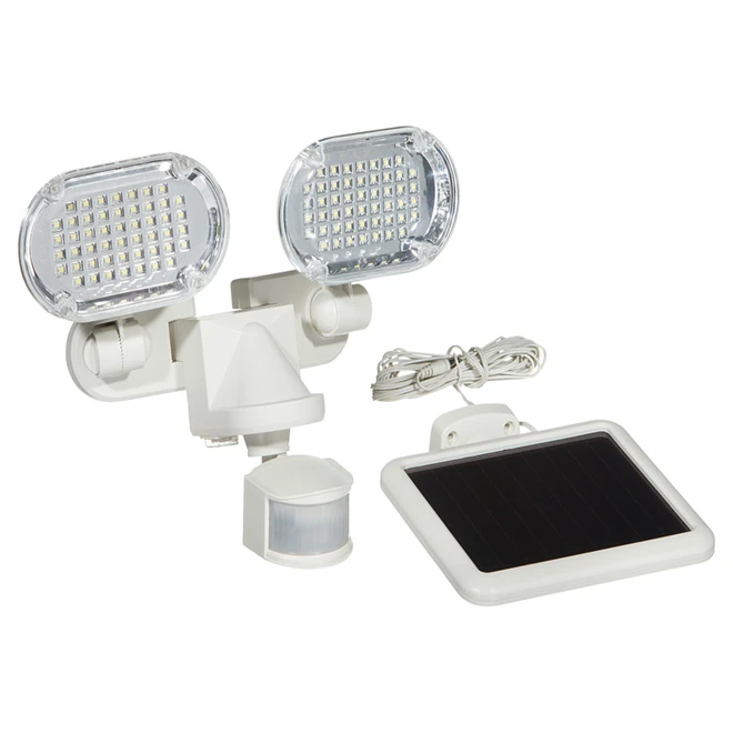 Sunforce Solar Motion Detector - 2-Head - White 1 Sunforce Solar Motion Detector - 2-Head - White