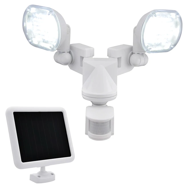 Sunforce Solar Motion Detector - 2-Head - White 2 Sunforce Solar Motion Detector - 2-Head - White - Image 2