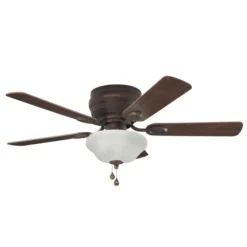 Harbor Breeze Mayfield Ceiling Fan - Cherry And Teak - 44-in Dia -Globe Lite Shop 61035000 L