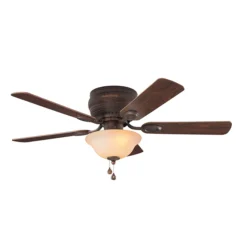 Harbor Breeze Mayfield Ceiling Fan - Cherry And Teak - 44-in Dia -Globe Lite Shop 61035000b L