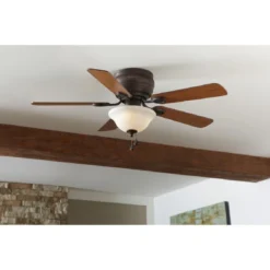 Harbor Breeze Mayfield Ceiling Fan - Cherry And Teak - 44-in Dia