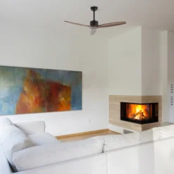 Lumirama Gemini Ceiling Fan - 3 Blades - Matte Black - 52-in Dia X 13 3/4-in H