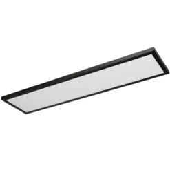 Good Earth Lighting Smart Wi-Fi Flat LED Panel Light 1-ft X 4-ft - Black