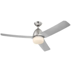 Westinghouse Ceiling Fan With LED Light - 3 Silver Blades - 52-in W -Globe Lite Shop 84515079 L