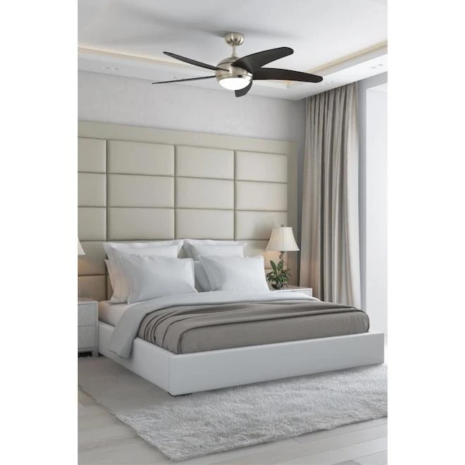 Westinghouse Bendan Ceiling Fan - Satin Chrome - 5 Blades - 52-in Dia 2 Westinghouse Bendan Ceiling Fan - Satin Chrome - 5 Blades - 52-in Dia - Image 2