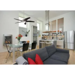 Westinghouse Bendan Ceiling Fan - Satin Chrome - 5 Blades - 52-in Dia 7 Westinghouse Bendan Ceiling Fan - Satin Chrome - 5 Blades - 52-in Dia -Globe Lite Shop 84515080d L