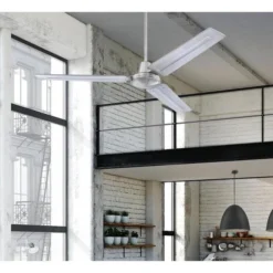 Westinghouse Jax 56-in Brushed Nickel Industrial Ceiling Fan Remote Control -Globe Lite Shop 84515085b L