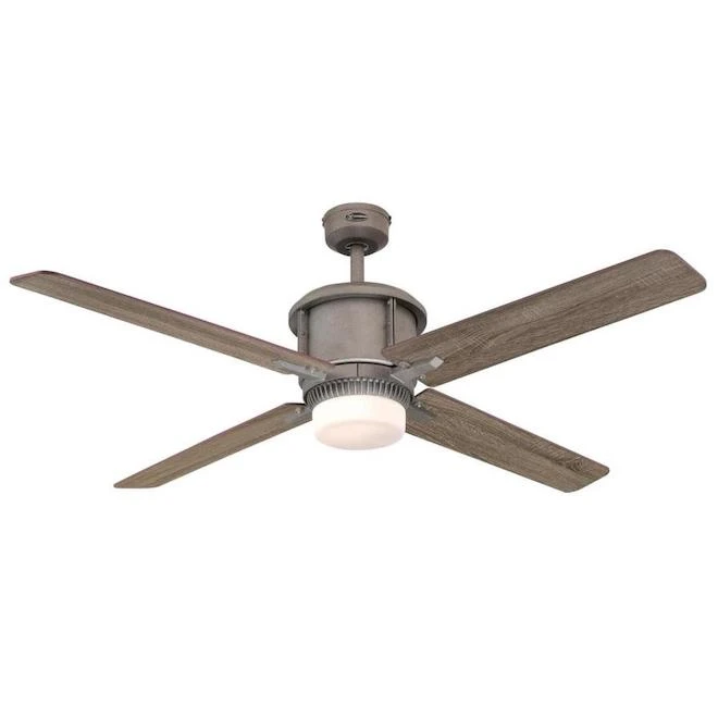 Westinghouse Cliff 56-in Industrial Steel Ceiling Fan - 4 Reversible Blades - Dimmable Integrated LED 2 Westinghouse Cliff 56-in Industrial Steel Ceiling Fan - 4 Reversible Blades - Dimmable Integrated LED - Image 2