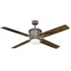 Westinghouse Cliff 56-in Industrial Steel Ceiling Fan - 4 Reversible Blades - Dimmable Integrated LED